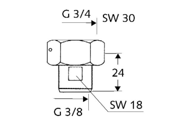 SCHELL Wasserzähler-Verschraubung