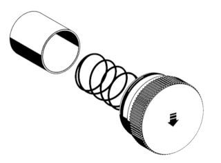 SCHELL Betätigungsknopf LINUS SC-M, chrom