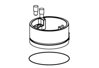 SCHELL Begrenzungsstifte (2 Stück) mit Blendring, chrom