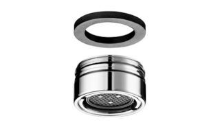 SCHELL Strahlregler max. 5,7 l/min druckunabhängig, diebstahlgeschützt, Belüfteter Strahl, Strahlregler mit Chromhülse, M24 x 1 AG, chrom