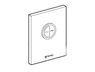 SCHELL WC-Beätigungsplatte EDITION ECO, chrom