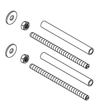 SCHELL Rahmen Ersatzteil-Set M 12, Für MONTUS Spülkasten 12 cm
