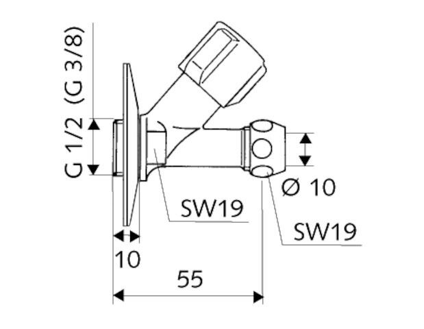 SCHELL COMFORT Schrägsitzventil
