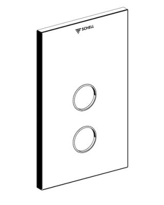 SCHELL Frontplatte LINUS D-SC-T, chrom