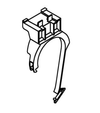 SCHELL Spülbogenhalter, Für MONTUS Spülkasten 12 cm