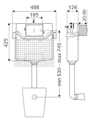 SCHELL MONTUS Unterputz-WC-Spülkasten