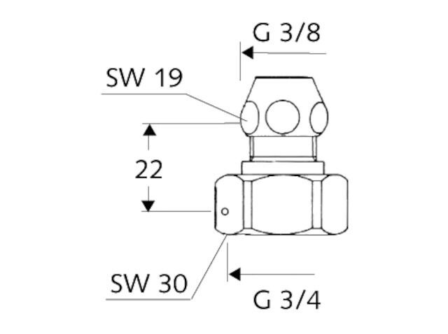 SCHELL Wasserzähler-Verschraubung