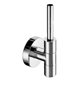 SCHELL Design-Eckventil EDITION, Rosette Ø 60 mm, DN 15 G 1/2 AG mit ASAG easy, Ø 10 mm (DN 10 G 3/8 AG), chrom