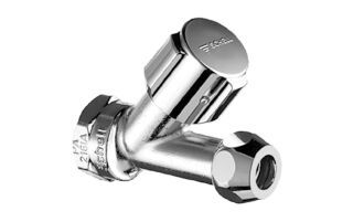 SCHELL Schrägsitzventil COMFORT, COMFORT-Griff, DN 15 G 1/2 IG, Ø 10 mm (DN 10 G 3/8 AG), chrom