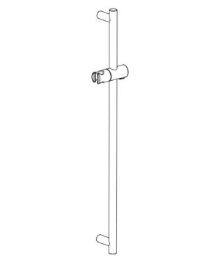 SCHELL Duschstange, Für Duschpaneel LINUS Inox, 678 mm, chrom