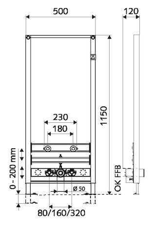SCHELL MONTUS Bidet-Modul