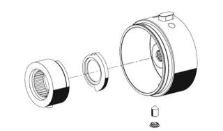 SCHELL Betätigungsknopf Thermostat VITUS, chrom