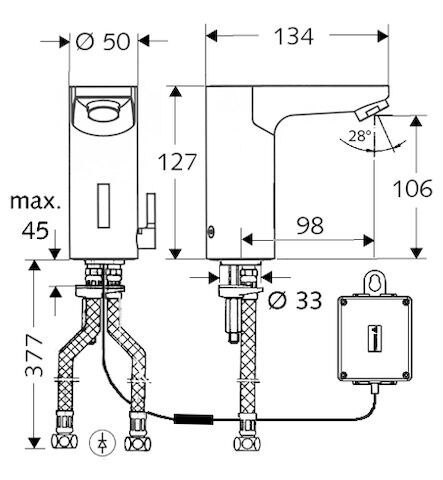 SCHELL CELIS Elektronische Waschtisch-Armatur