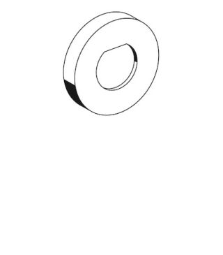 SCHELL Rosette, Für Urinal-Druckspüler SCHELLOMAT BASIC, chrom