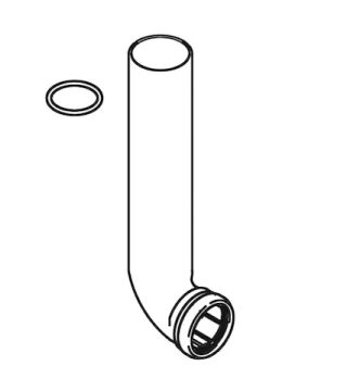 SCHELL Spülrohr kompl. mit O-Ring, Für MONTUS Spülkasten 12 cm