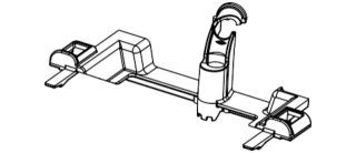 SCHELL Schlauchhaltebrücke MONTUS Flow, Für Spülkasten 12 cm
