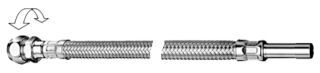 SCHELL Schlauch Clean-Flex S, flexibel, 500 mm, Zugfeste Messing-Konus-Quetschverschraubung Ø 10 mm (DN 10 G 3/8 AG), Rohrstutzen Ø 10 mm