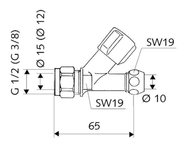 SCHELL COMFORT Schrägsitzventil