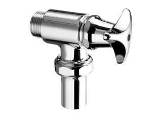 SCHELL WC-Spülventil SCHELLOMAT, DN 20 G 3/4 AG, Anschluss Spülrohr: Ø 26 mm, Mit Dreisterngriff, chrom