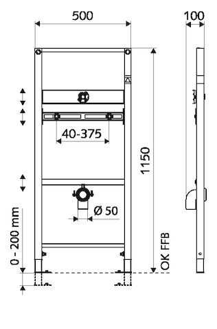 SCHELL MONTUS Urinal-Modul