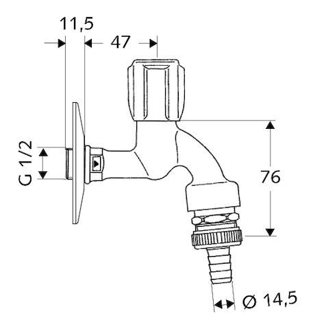 SCHELL COMFORT Auslaufventil