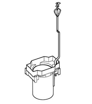 SCHELL Auslaufventilhalter, Für MONTUS Spülkasten 8 cm
