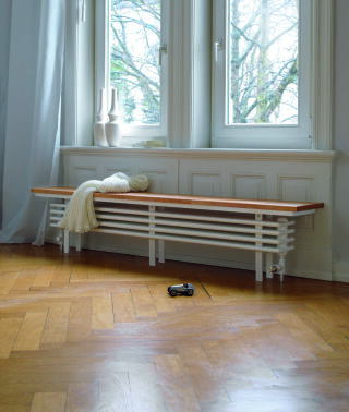 Zehnder Bank-Heizkörper Radiator Bench als Mehrsäuler in Elementbauweise