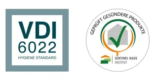 VDI 6022 Hygienestandard und Sentinal Haus geprüft