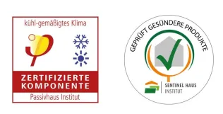 Passivhaus-zertifiziert und Sentinal Haus geprüft