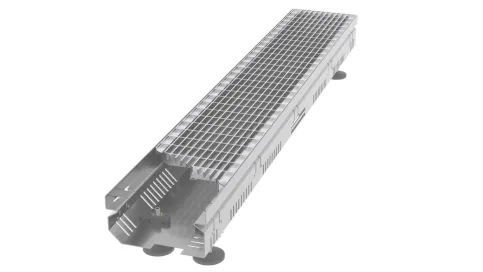 MONSUN® DRAINTEC Entwässerungsrinne höhenverstellbar - Bauhöhen 40, 50, 75, 100 und 125 mm
