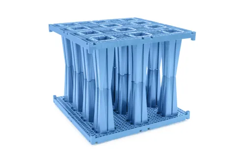 RAUSIKKO Box HX 8.6, LxBxH 800 x 800 x 660 mm, blau