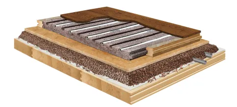 LITHOTHERM-System, Anwedungsbeispiel Dielenboden