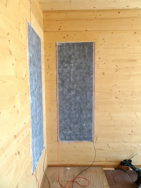 Infrarotheizung an Wand