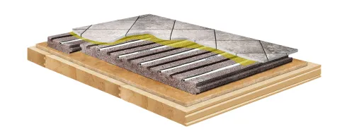 LITHOTHERM-System, Anwedungsbeispiel Fliesenboden