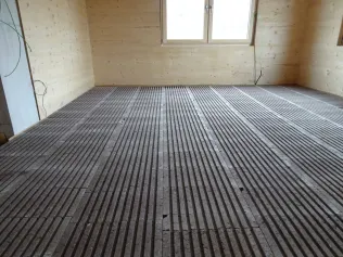 Lithotherm Formplatten verlegt.