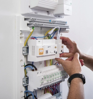 TaHoma® DIN rail im Schaltschrank