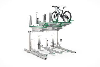 Fahrradparksystem Doppelstockparker BikeHub Premium