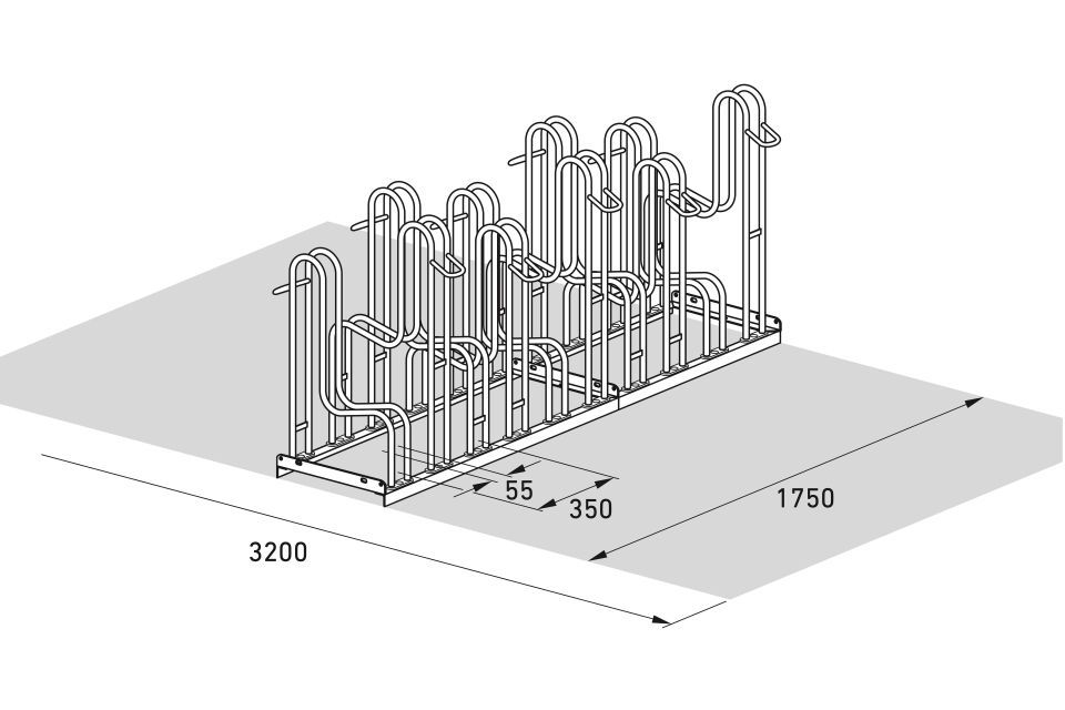 Fahrradparksystem Standparker 4000/4000 BR