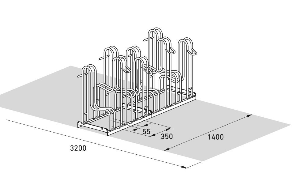 Fahrradparksystem Standparker 4000/4000 BR