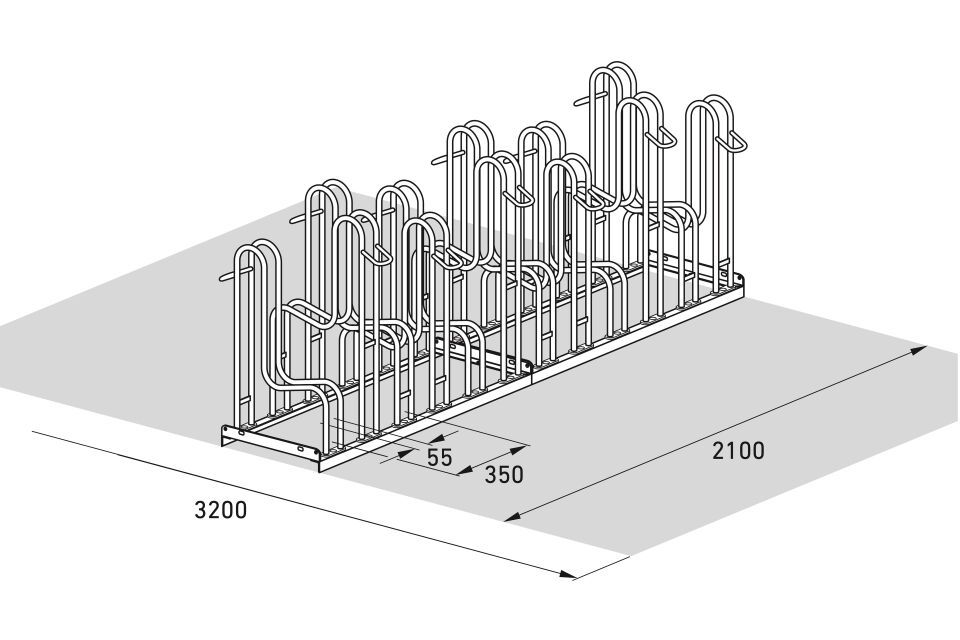 Fahrradparksystem Standparker 4000/4000 BR