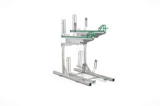 Doppelstockparker BikeHub Premium 1/04 mit 4 Einstellplätzen einseitig