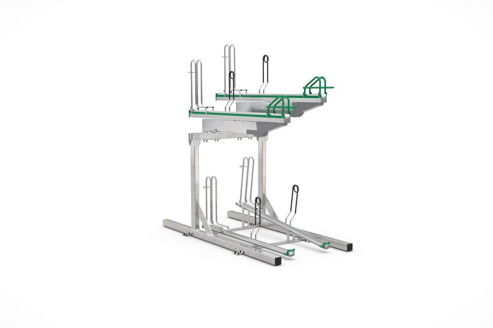 Fahrradparksystem Doppelstockparker BikeHub Premium