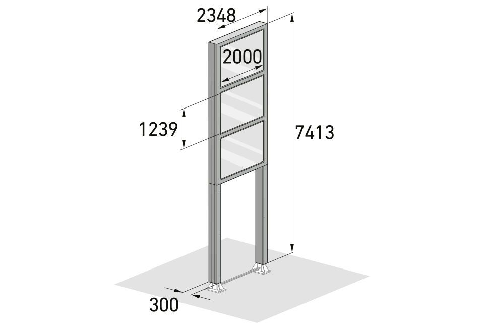 Informationssystem Werbepylon BigSign