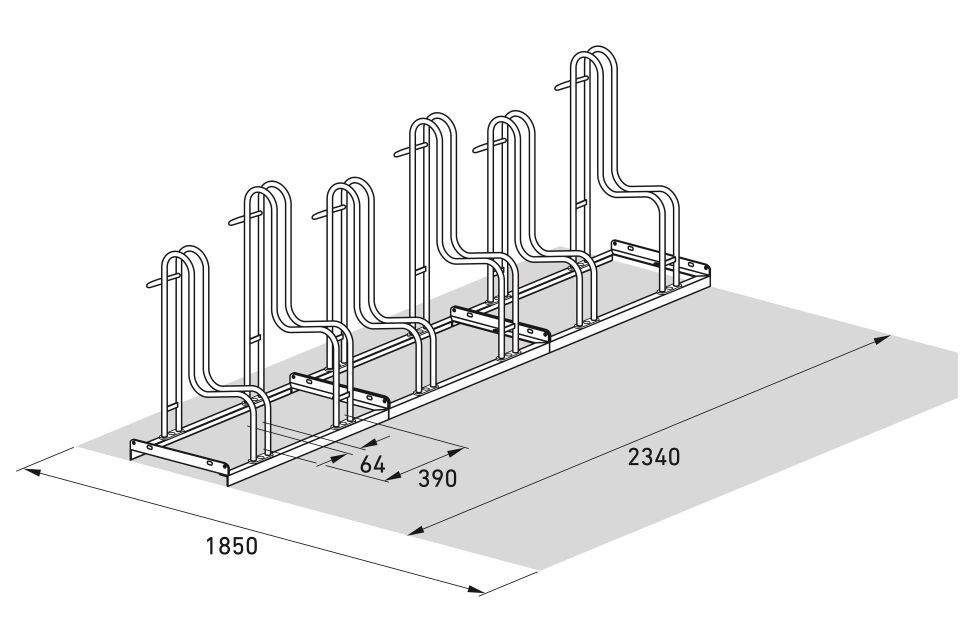 Fahrradparksystem Standparker 4000/4000 BR