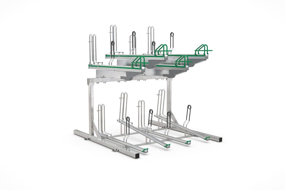 Fahrradparksystem Doppelstockparker BikeHub Premium