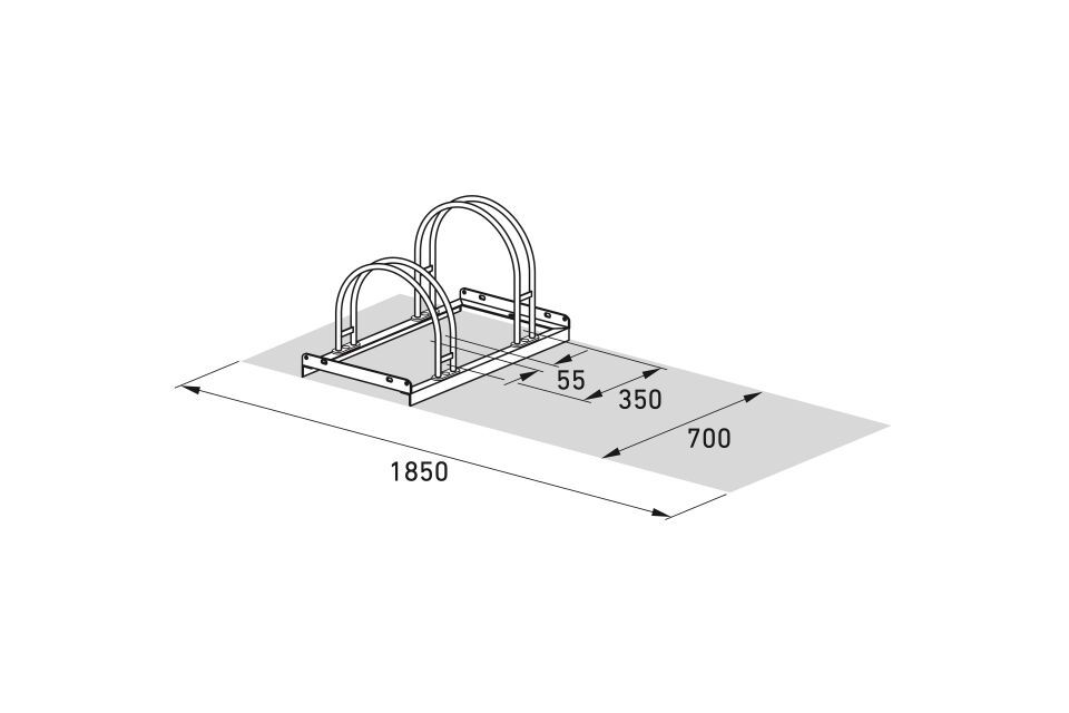 Fahrradparksystem Bogenparker 5000