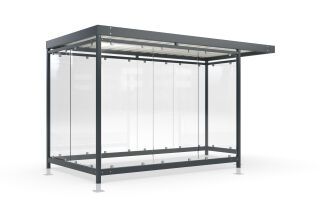 Überdachung Köln K4 e/a als Bausatz mit Überpflasterung