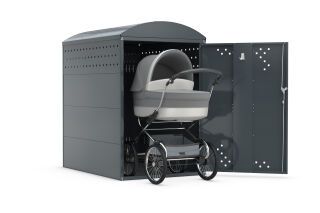 Überdachungssystem Einhausung Kinderwagenbox