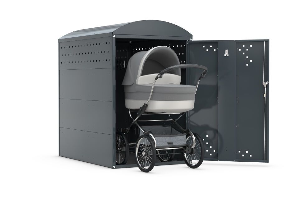 Kinderwagenbox B Anbaueinheit mit Seitenwand