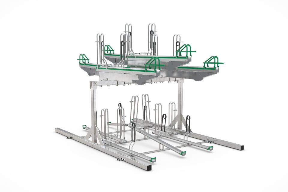 Fahrradparksystem Doppelstockparker BikeHub Premium